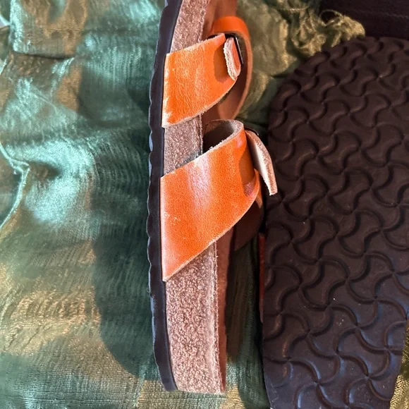 Birkenstock Women's Sandals in Orange Suede - Picture 7 of 12